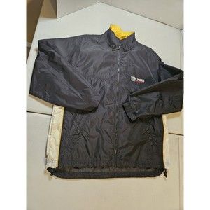 Vintage Tommy Hilfiger Athletics Jacket Large Black Full Zip Windbreaker 90s Y2K